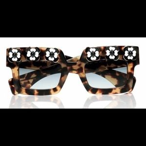 👓RARE Prada Poeme Deluxe Havana Floral Sunglasses