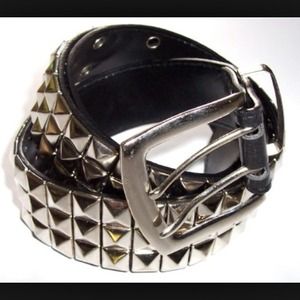 Black studded belt