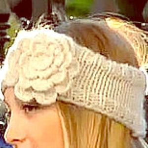 Black & burgundy sweater headbands