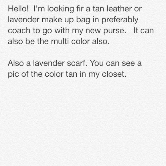 Coach makeup bag