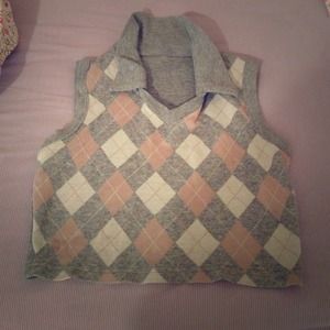 Small Checkered Top with collar