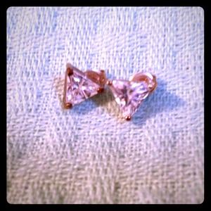 Triangle Diamond Studs