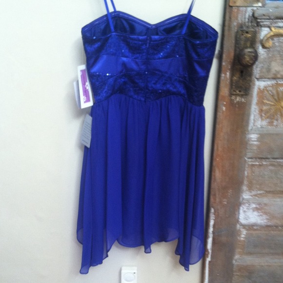 Stunning blue Nordstrom dress juniors sz7 - Picture 2 of 4