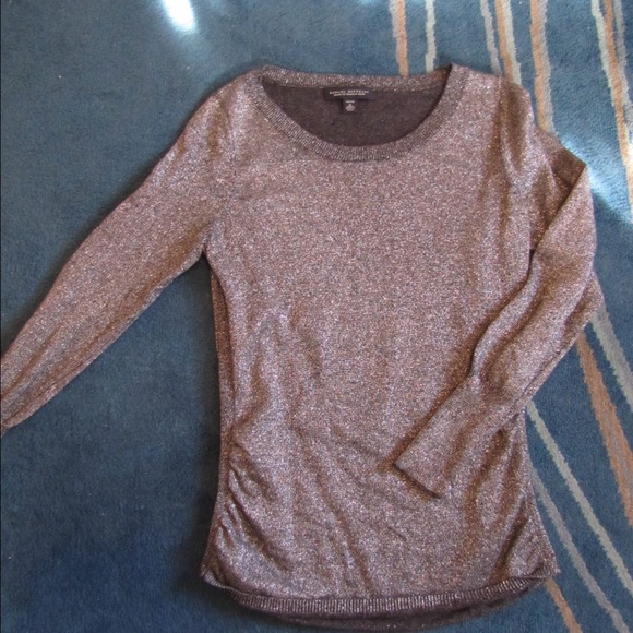 Banana Republic PM merino wool metallic sweater.
