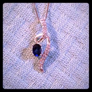 Sapphire necklace from Shaws Jewelers