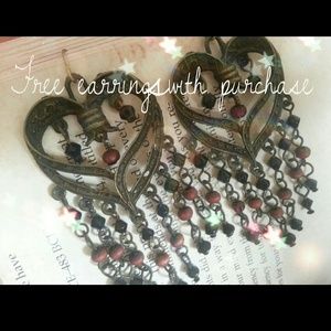 Free set of earrings with purchase!!