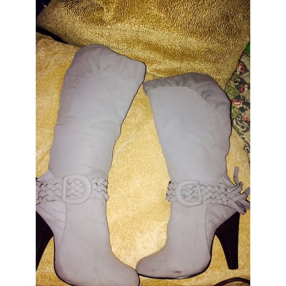 Grey Tall Boots