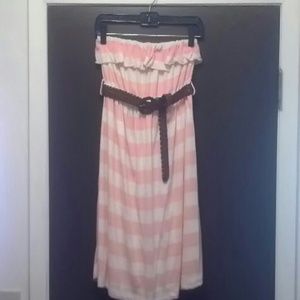 Forever 21 strapless tunic top with belt