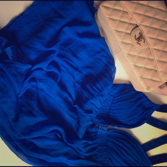 Forever 21 Dresses & Skirts - For @kauaigirl808 💖Gorgeous Blue Silk Dress💖