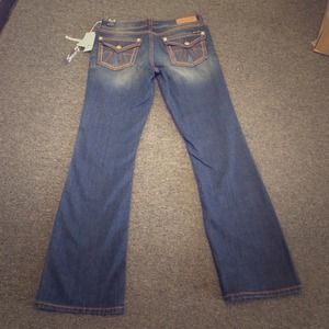 NWT Women's SEVEN7 Jeans Flap Pocket Bootcut