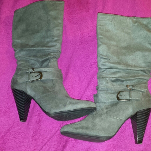 Grey Dress Boots Sz. 9