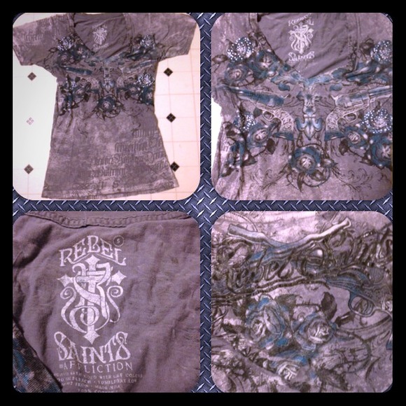 Rebel saints by affliction top - Picture 1 of 1
