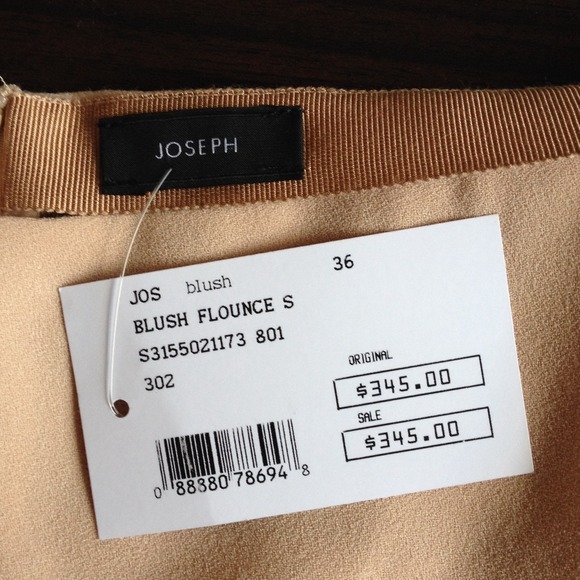 Joseph blush pink flounce skirt - Picture 3 of 4