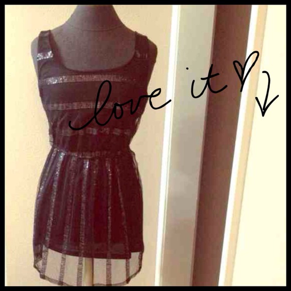 Black Sequin Dress