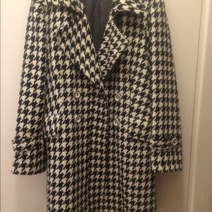 Women's Houndstooth Winter Coat