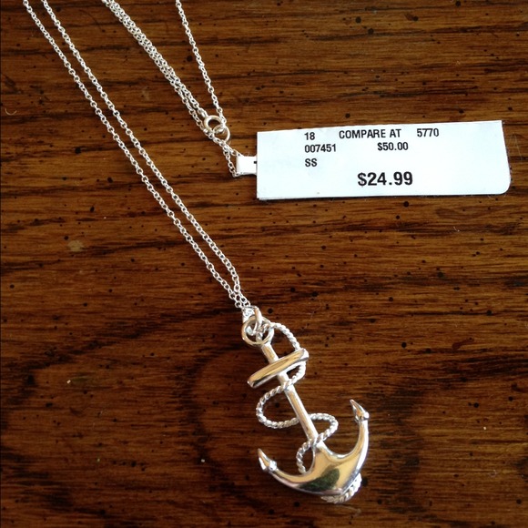 ✨STERLING SILVER ANCHOR NECKLACE✨