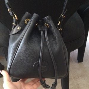 Authentic Dooney &Bourke blue and gold hand bag