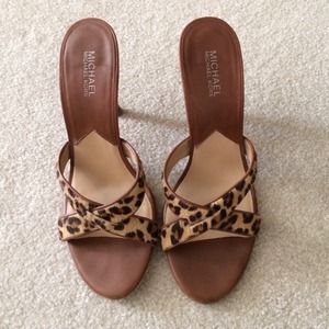 Michael Kors leopard print heels