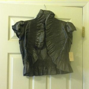 Forever 21 charcoal short sleeve jacket