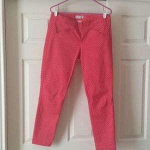 Gap Ultra skinny pink ankle pants