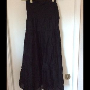 Black tiered maxi Skirt/Dress