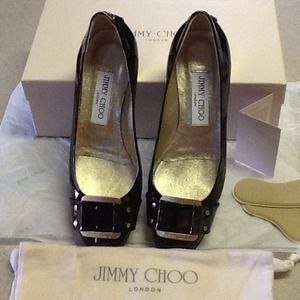 Jimmy Choo Moore 35 mm Camel Tortoiseshell Leather