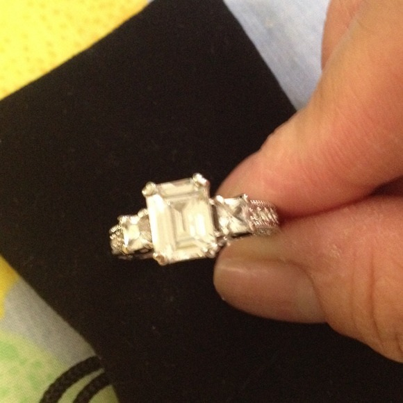 Emerald cut gold filled ring. New!!!!