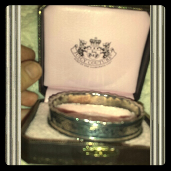 **Authentic** Juicy Couture Silver ornate bangle