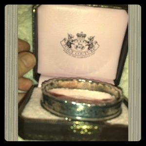 **Authentic** Juicy Couture Silver ornate bangle