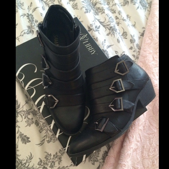 Sam Edelman for Target buckle ankle booties 6.5