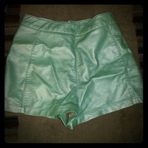 Mint high waisted shorts