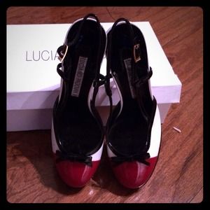 Luciano Padovani multi platform sling shoes