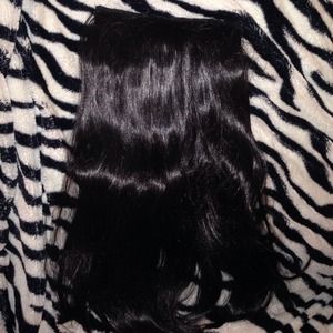 Clip in extension. Beautiful black color.