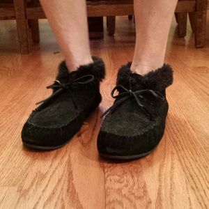 *SOLD* Suede Moccasin Slippers