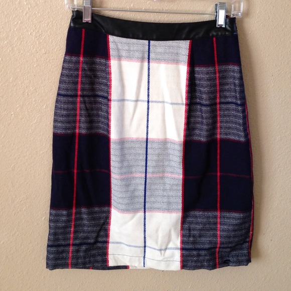 Merona Skirts - New Blue & White Plaid Skirt Merona Skirts - New Blue & White Plaid Skirt