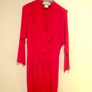 red vintage jumpsuit