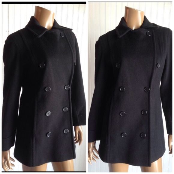 SOLD Perry Ellis Double Breasted 100% Wool Coat