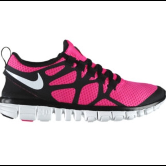 Pink and Black Nike FREE 3.0 v3 size 8