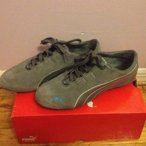 Grey and blue Pumas