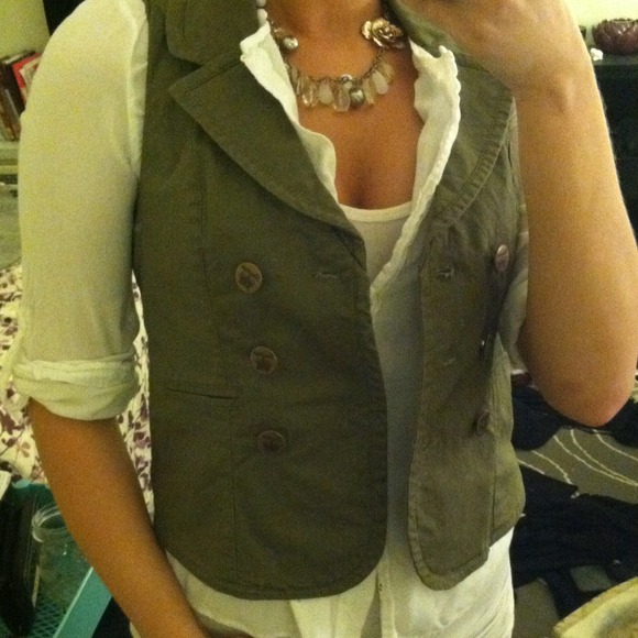 Green military vest!