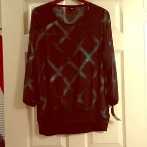 Green Patterned Mossimo Top