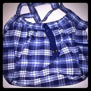 Adorable plaid American Eagle tote