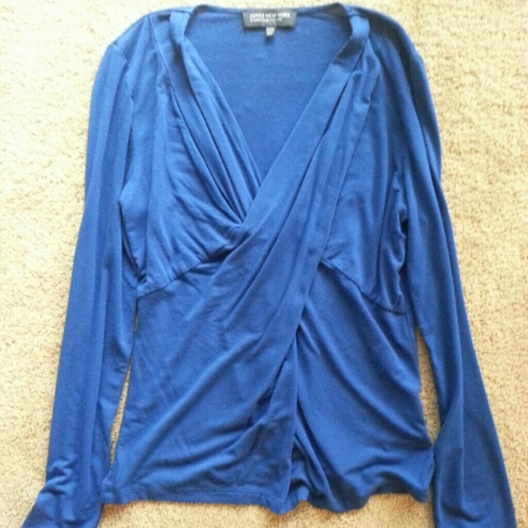 Blue Long Sleeve Top - Picture 1 of 2
