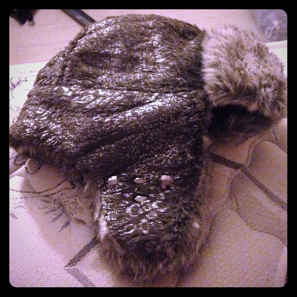Dark gray with silver design hat