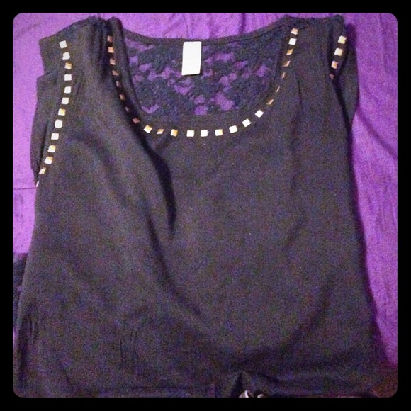 Studded Navy Shirt