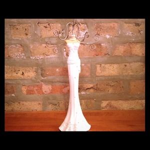 Mannequin, wedding dress jewelry holder