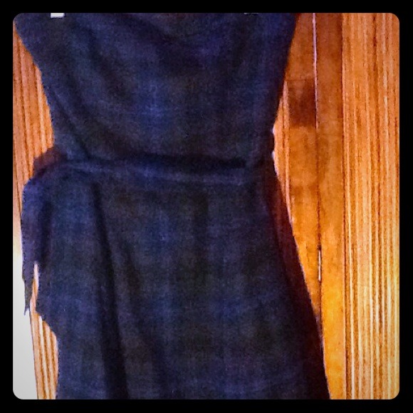 Plaid Wool A Line Dress by American Eagle