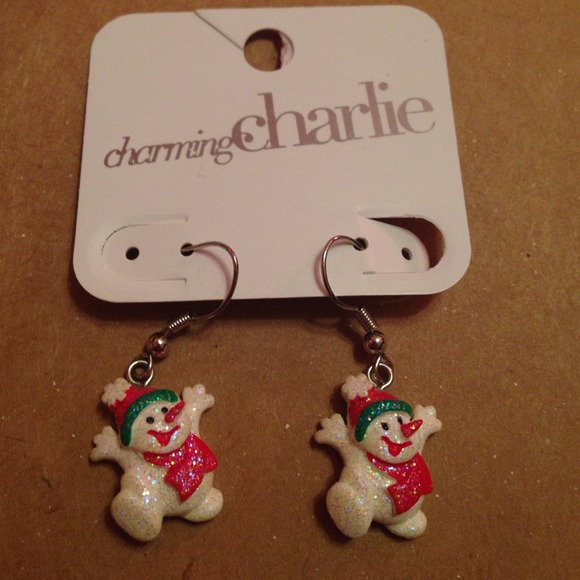 Charming Charlie Snowman Earrings