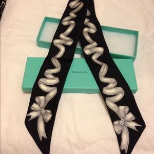 Tiffany & Co. Black and White Twilly