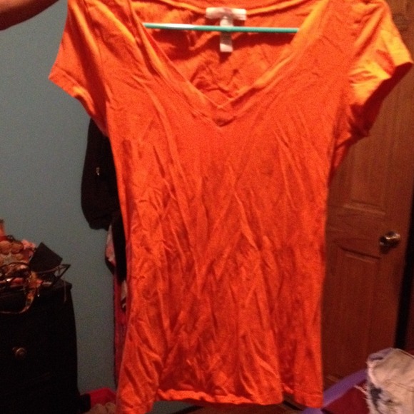 Neon orange tee